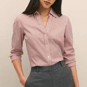 Brooks Brothers Women's Fitted Non-Iron Stretch Supima Cotton Dress Shirt